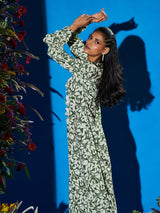 Grandiose Green Midi Dress