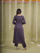 Soft Touch Coffee Kurta Set