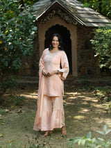 SADAA - VISCOSE SILK FABRIC KURTA SET WITH JARI EMBROIDERY WORK