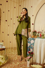 Evergreen Roman Fusion Co-ord set