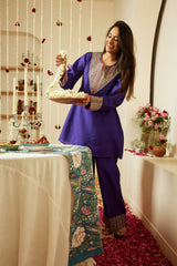 Violet Roman Silhouette Co-ord Set