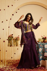 Plum Grace Maslin Shrug Set