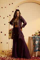 Plum Grace Maslin Shrug Set