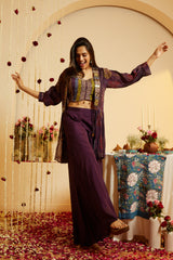 Plum Grace Maslin Shrug Set