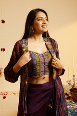 Plum Grace Maslin Shrug Set