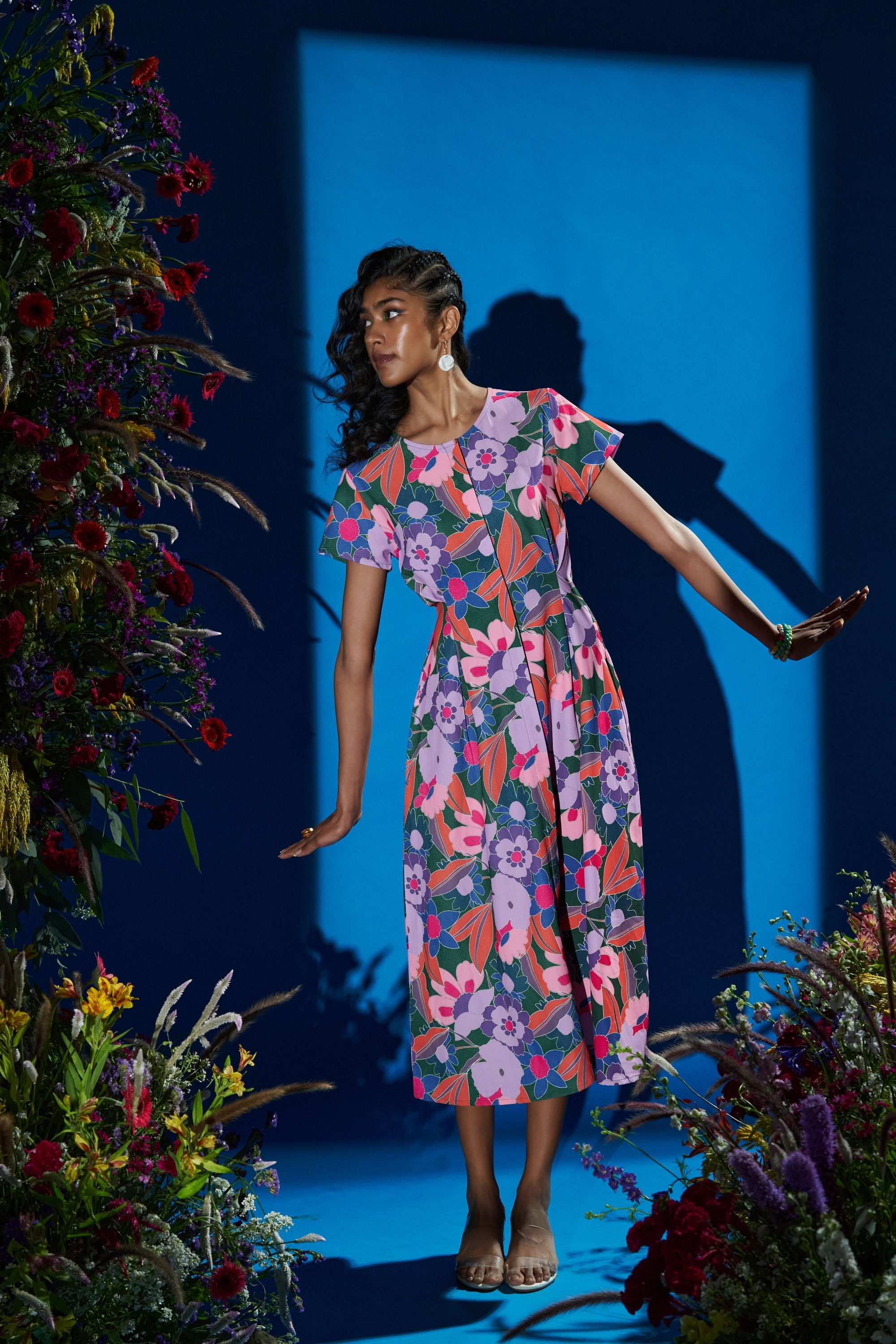 Flower store midi dress