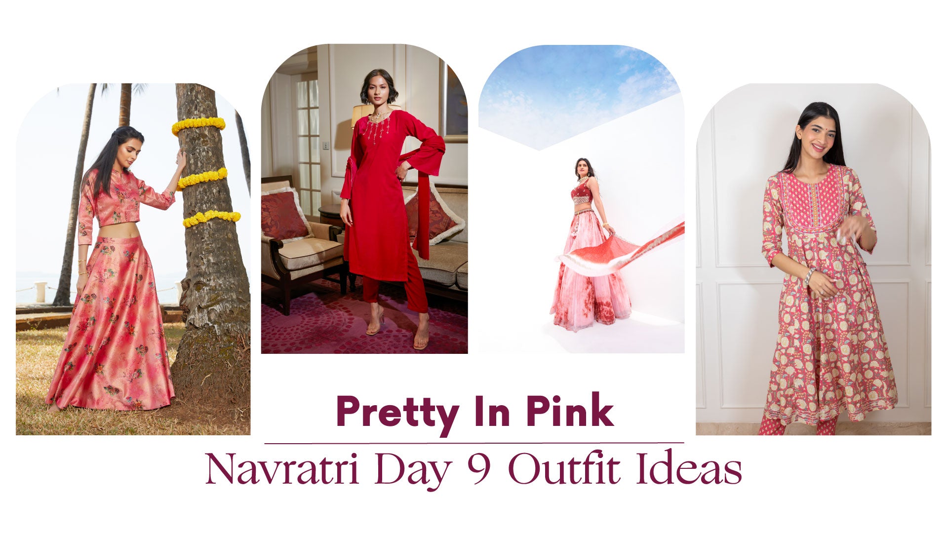 Pretty In Pink: Navratri Day 9 Outfit Ideas