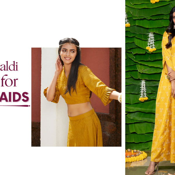 Trendy Haldi Outfits For Bridesmaids | Raisin