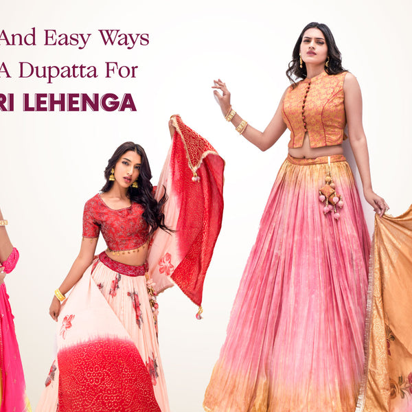 6 Dupatta Draping Styles For Your Lehenga, Lehenga Dupatta Drapes, Style  your favourite lehenga in 6 different ways with these simple yet gorgeous  DUPATTA DRAPES!, By Glamrs