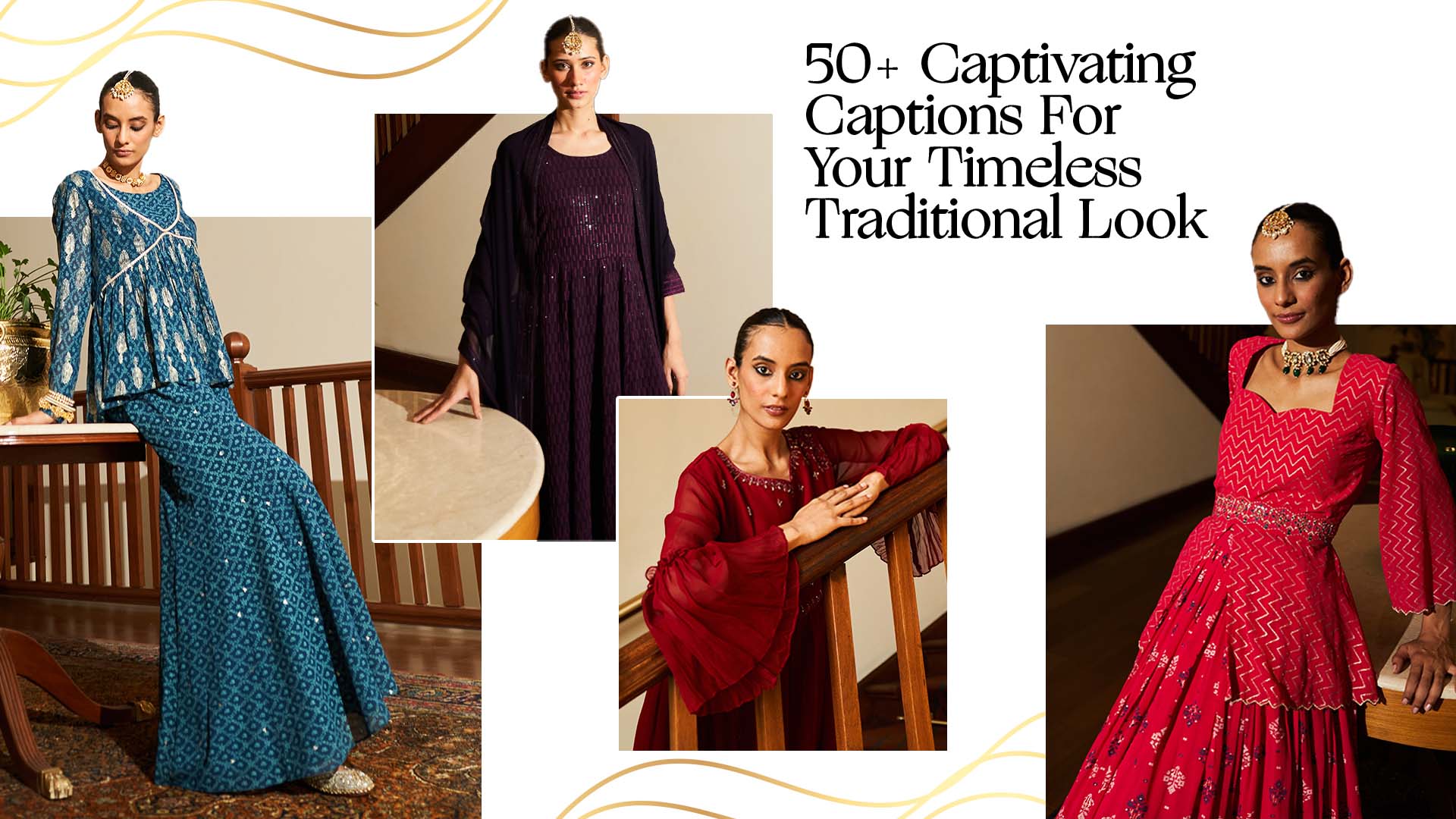 50 + Captivating Captions For Your Timeless Traditional Look