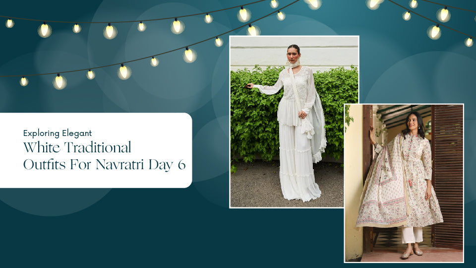 Exploring Elegant White Traditional Outfits For Navratri Day 6