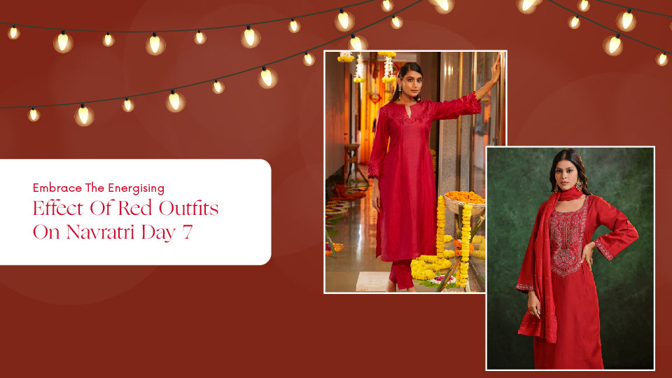 Embrace The Energising Effect Of Red Outfits On Navratri Day 7