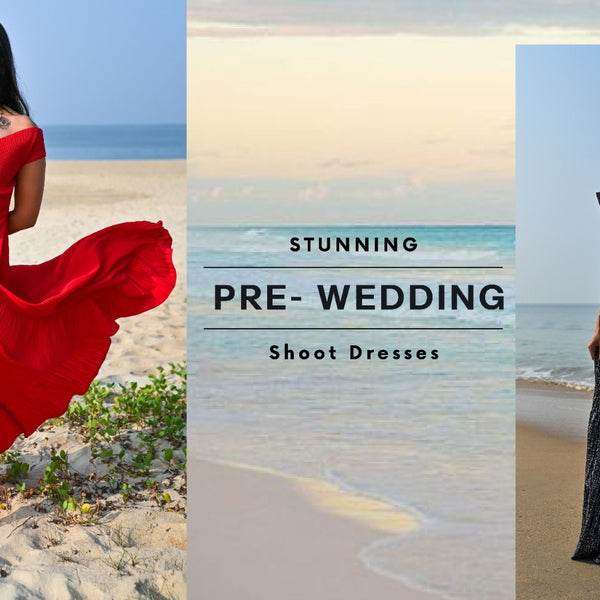 Red pre wedding shoot gown – Kuro Clothing India