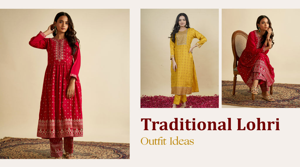 Lohri 2023: embroidered shararas, brocade sets and velvet kurtas to shop  for the upcoming festivities this year