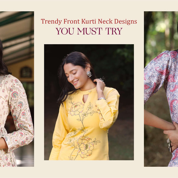 Kurti neck design front and back best sale