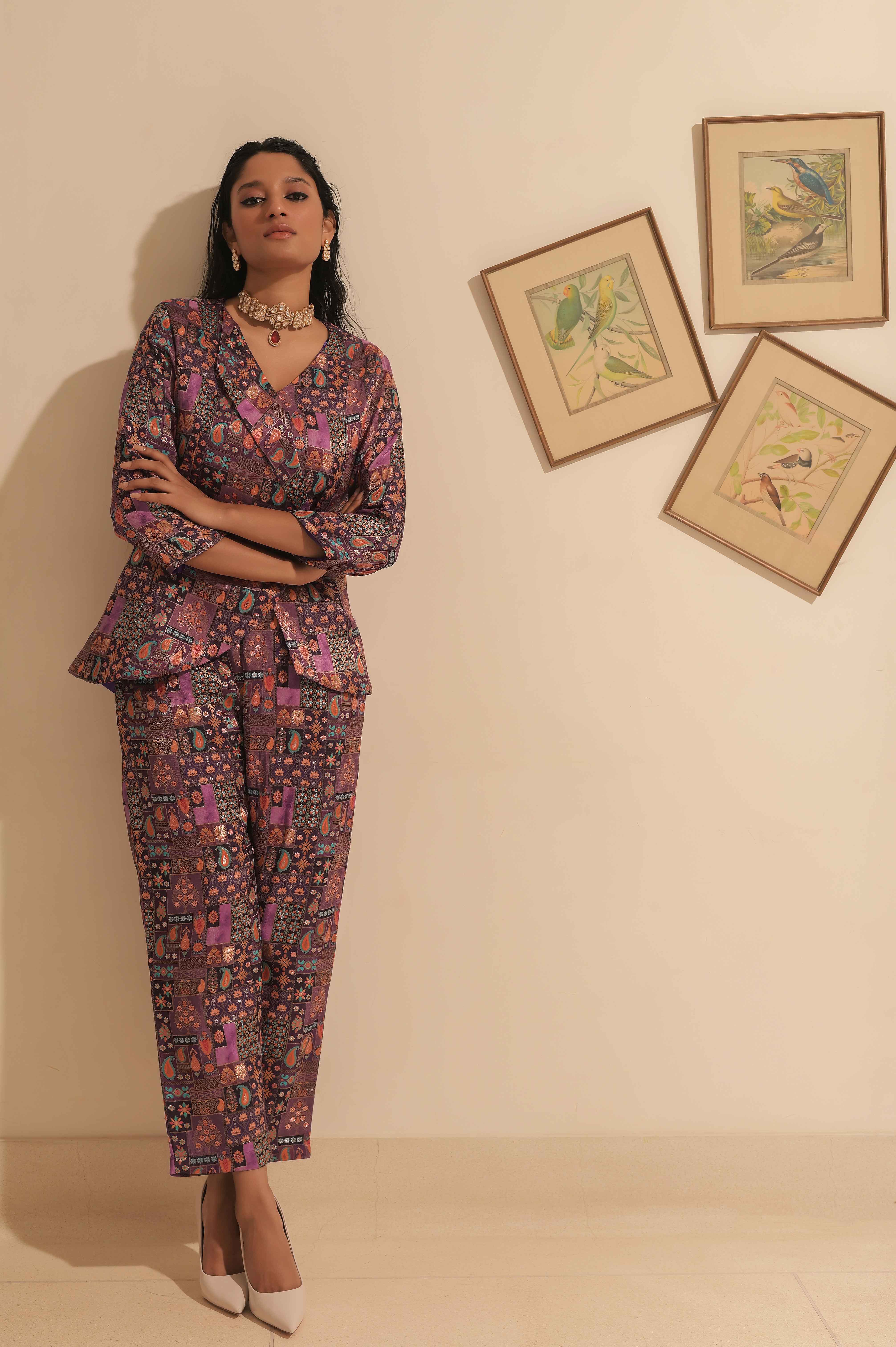 ROMA 'Pearl Pin' Brocade Blazer-Sample