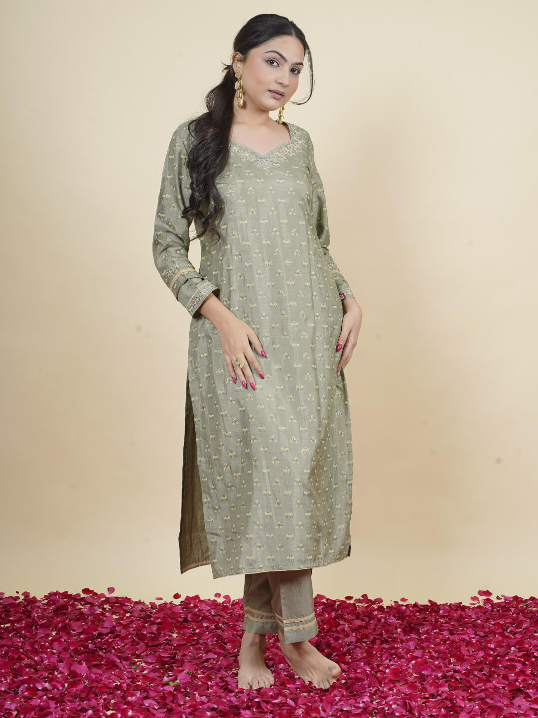 Pista Kurta Jacquard Trouser main image 0