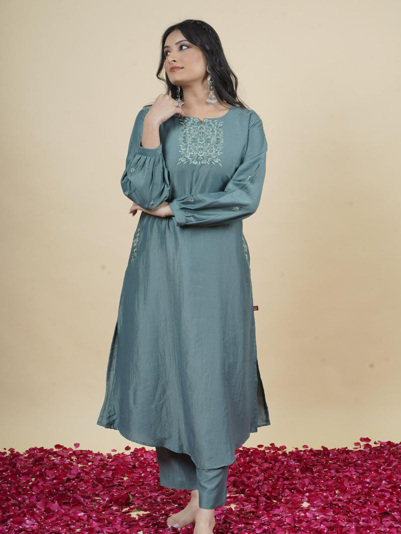 Sea Green Kurta Set