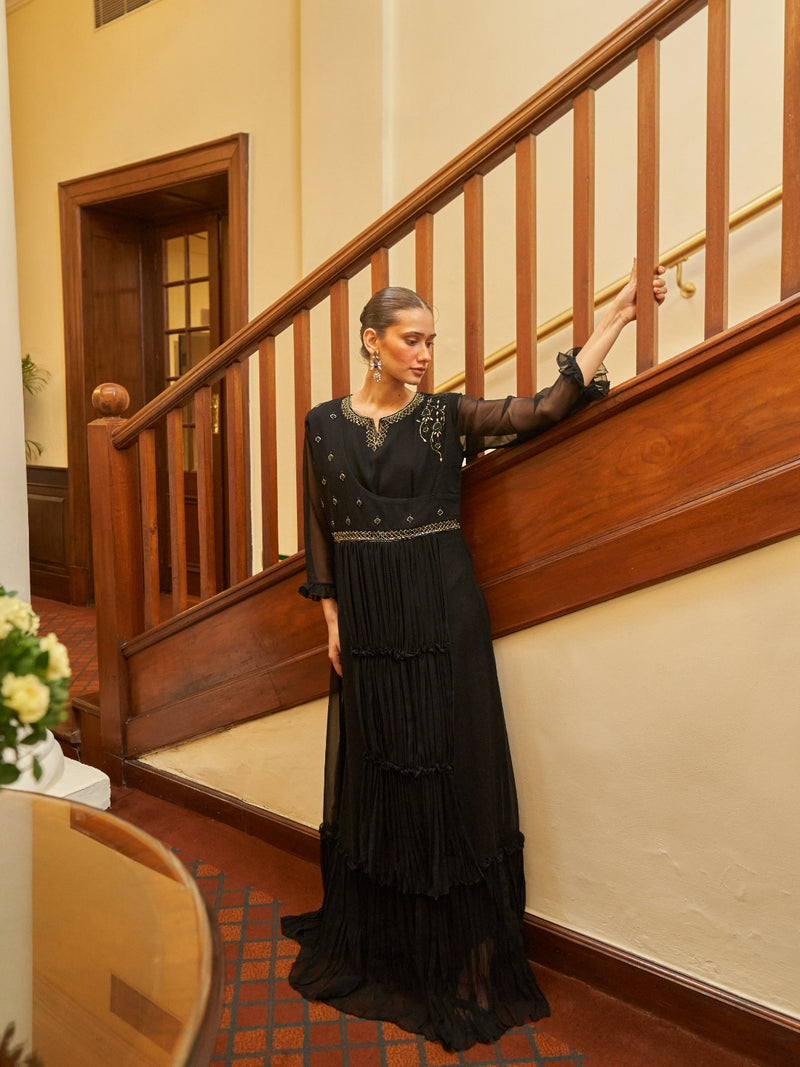 Black Long Gown For Women