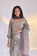 Patola Aura  Chanderi Suit Set