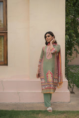 Serene Elegance Kurta Set With Dupatta