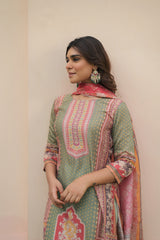 Serene Elegance Kurta Set With Dupatta