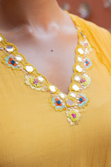 Sunflower Radiance Mul Chanderi Set