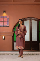 Moccha Mul Chanderi Kurta Set