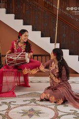 Moccha Mul Chanderi Kurta Set