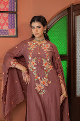 Moccha Mul Chanderi Kurta Set
