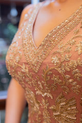 Sparkling Mauve Embellished Salsa Set