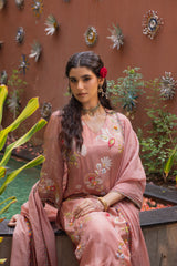 Rose Quartz Floral Jacquard Kurta Set
