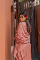 Rose Quartz Floral Jacquard Kurta Set