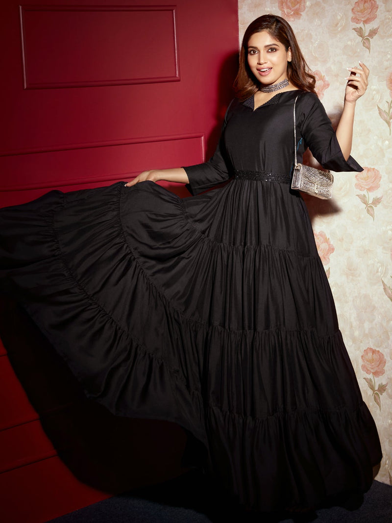 Ahinara Embellished Midi Dress in … curated on LTK