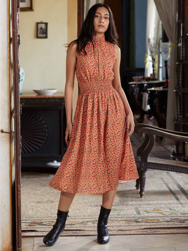 Buy Sesta Polka Midi Dress for Women Online in India | a la mode